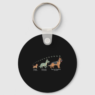 The Evolution Of A German Shepherd - Dog Owner Pet Keychain