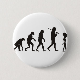 The Evolution Of Alien 2 Inch Round Button