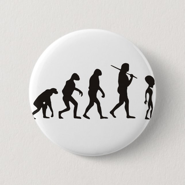 The Evolution Of Alien 2 Inch Round Button (Front)