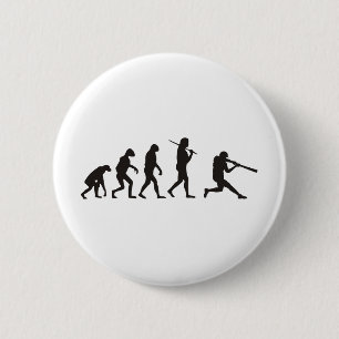 The Evolution Of Baseball Batter 2 Inch Round Button