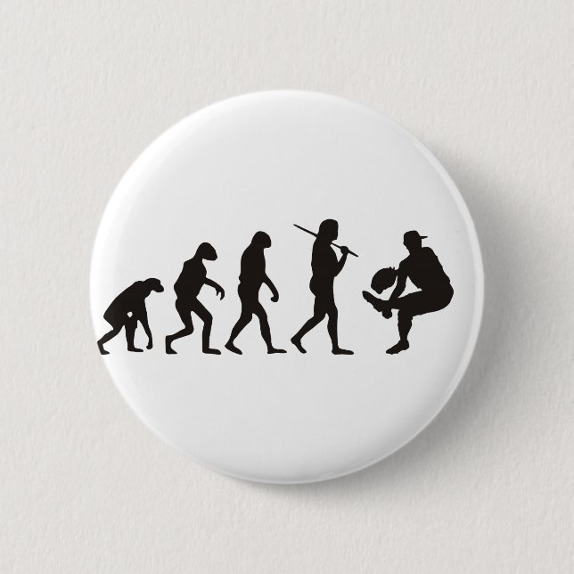 The Evolution Of Baseball Pitcher 2 Inch Round Button (Front)