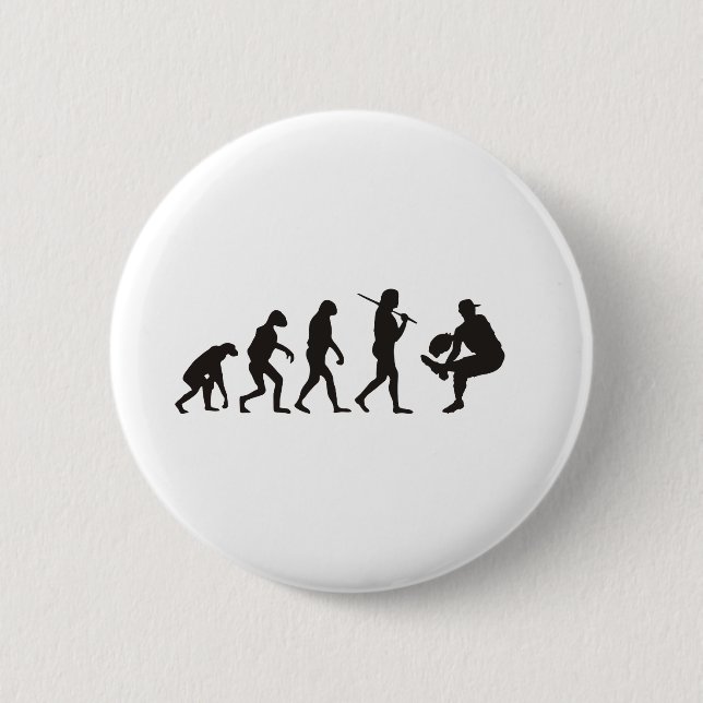 The Evolution Of Baseball Pitcher 2 Inch Round Button (Front)