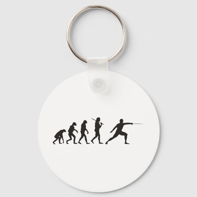 The Evolution Of Fencing Keychain (Front)