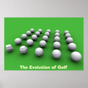 The Evolution of Golf Poster