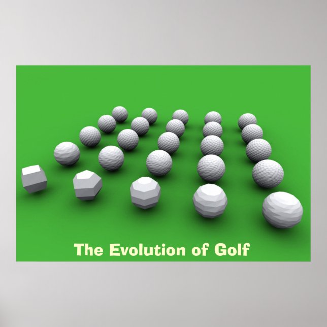 The Evolution of Golf Poster (Front)