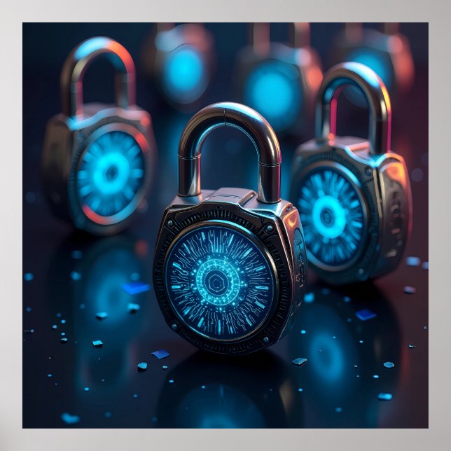 The Evolution of High-Tech Security AI  Poster (Front)