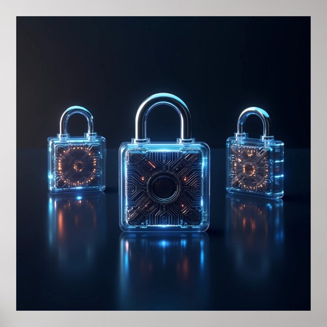 The Evolution of High-Tech Security AI Poster (Front)