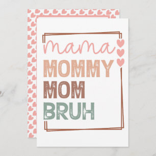 The Evolution of Mom: From Mama to Bruh Holiday Card