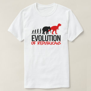 The Evolution of Republicans into Dinosaurs T-Shirt