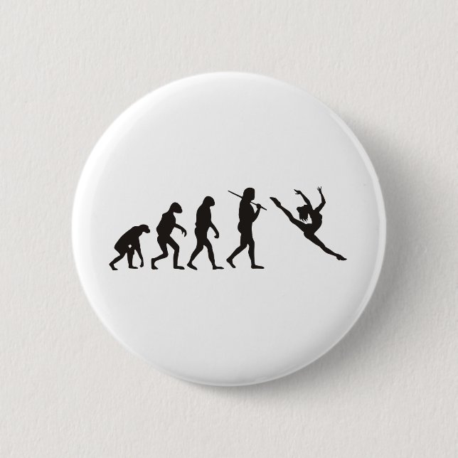 The Evolution of the Dancer 2 Inch Round Button (Front)