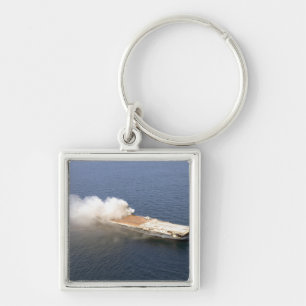 The ex-Oriskany, a decommissioned aircraft carr Keychain