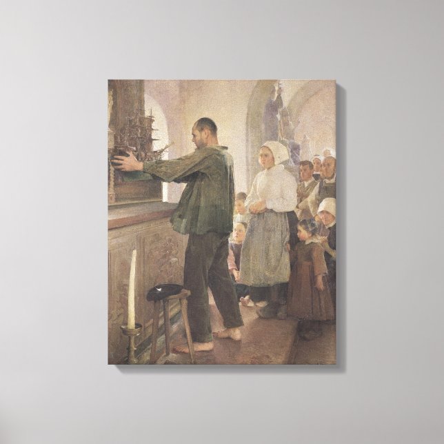 The Ex Voto, 1898 Canvas Print (Front)