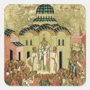 The Exaltation of the Cross Square Sticker