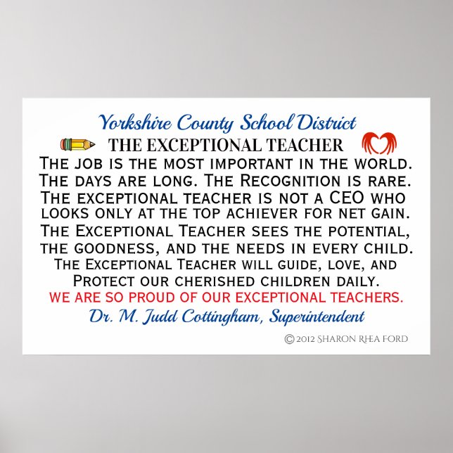 The Exceptional Teacher Poster REVISED (Front)