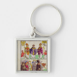 The execution of Jan Hus Keychain