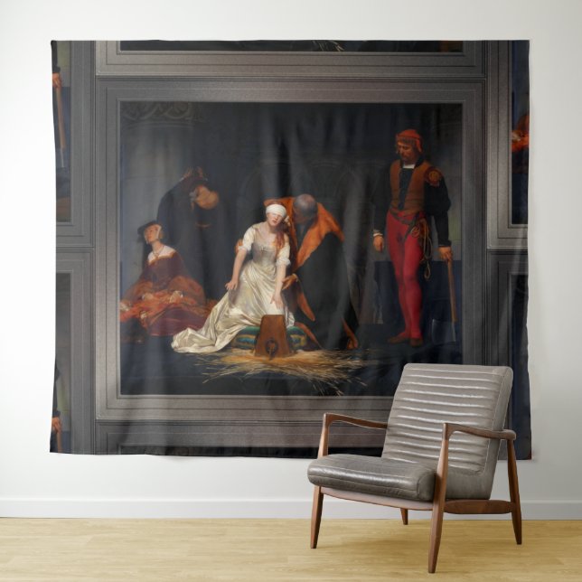 The Execution of Lady Jane Grey by Paul Delaroche Tapestry (In Situ (Horizontal))