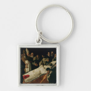The Exhibition of the Body of St. Bonaventure Keychain