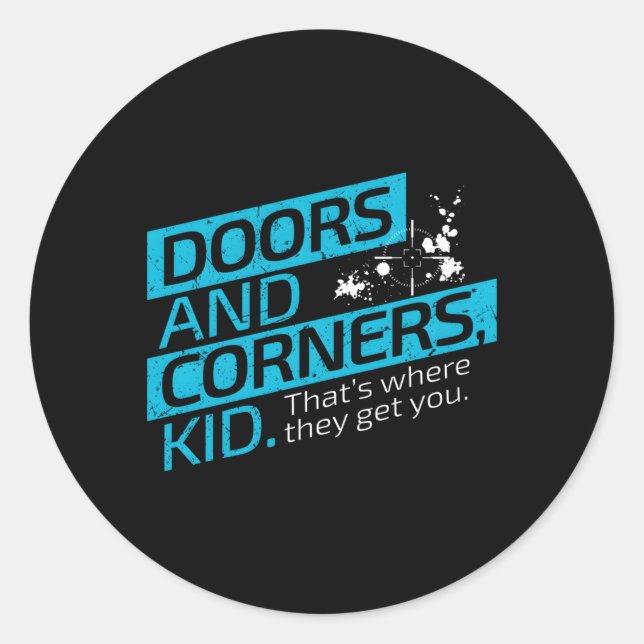 The Expanse Doors And Corners Classic Round Sticker (Front)