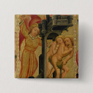 The Expulsion from the Garden of Paradise 2 Inch Square Button