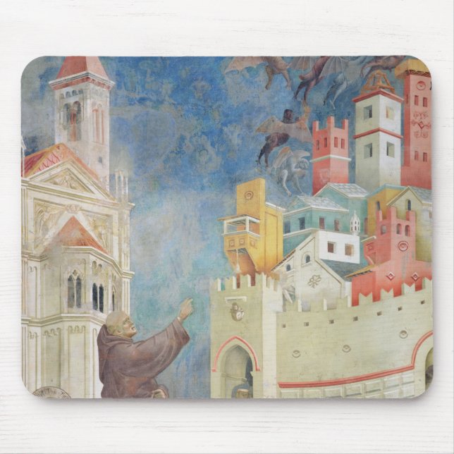 The Expulsion of the Devils from Arezzo, 1297-99 Mouse Pad (Front)