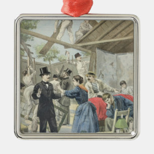 The Expulsion of the Poor from the Slums Metal Ornament