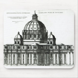 The Exterior of St. Peter's Basilica in Rome Mouse Pad