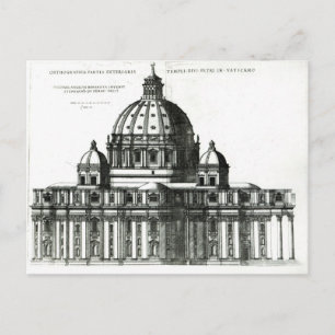 The Exterior of St. Peter's Basilica in Rome Postcard