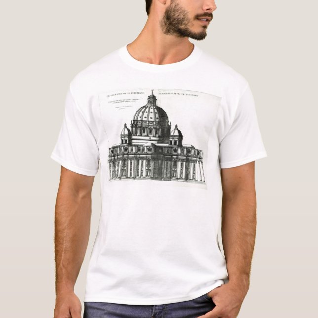 The Exterior of St. Peter's Basilica in Rome T-Shirt (Front)