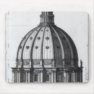 The exterior of the dome of St. Peter's, Rome Mouse Pad