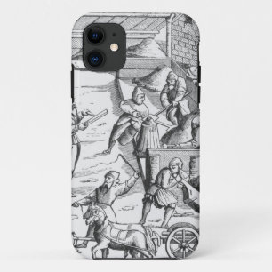 The extraction of metals, after a woodcut in 'Cosm iPhone 11 Case
