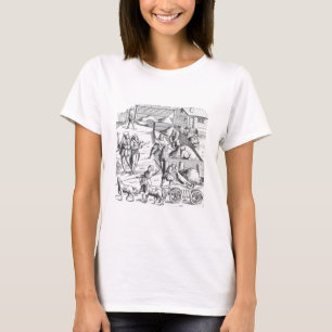 The extraction of metals, after a woodcut in 'Cosm T-Shirt