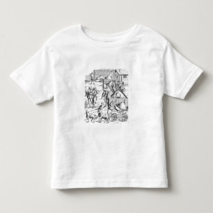 The extraction of metals, after a woodcut in 'Cosm Toddler T-shirt