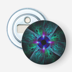 The Eye Abstract Art Button Bottle Opener