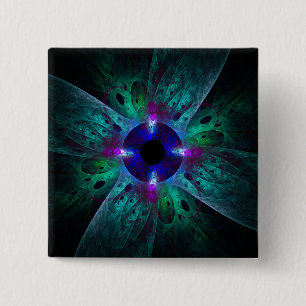 The Eye Abstract Art Button (square)