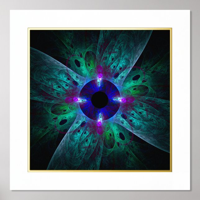The Eye Abstract Art Foil Prints (Front)