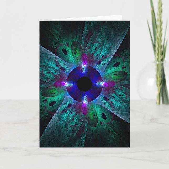 The Eye Abstract Art Greeting Card (Front)
