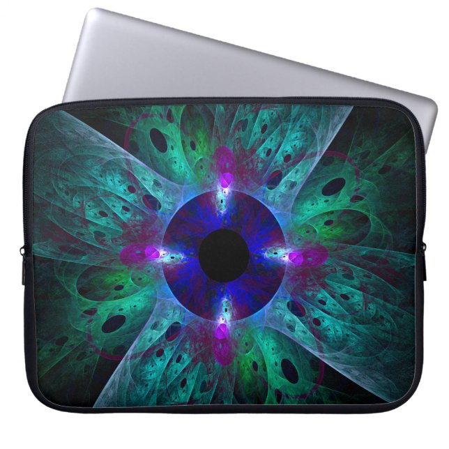 The Eye Abstract Art Laptop Sleeve (Front)