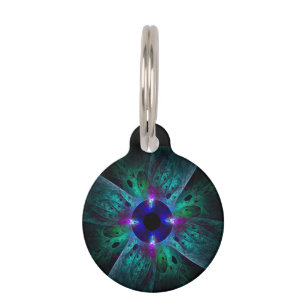 The Eye Abstract Art Round Pet Tag