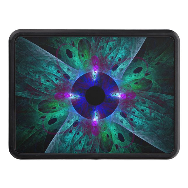 The Eye Abstract Art Trailer Hitch Cover (Front)