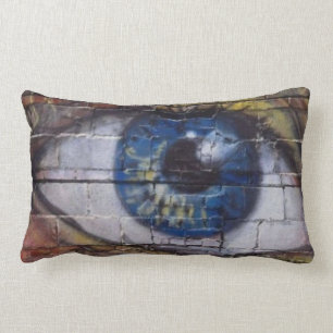 The eye looks - lumbar pillow