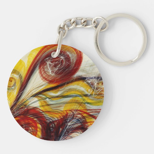 The Eye of God by Georgiana Houghton  Keychain (Back)