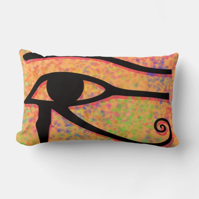 The Eye of Horus Lumbar Pillow (Front)
