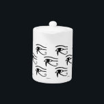 The Eye Of Horus Pattern<br><div class="desc">The Eye of Horus. Ancient Egyptian symbol. Black and white pattern.</div>