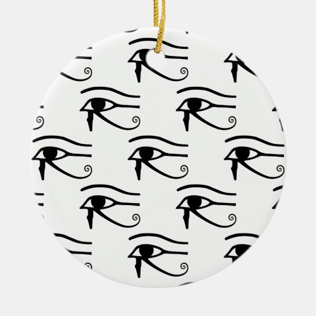 The Eye Of Horus Pattern Ceramic Ornament (Front)