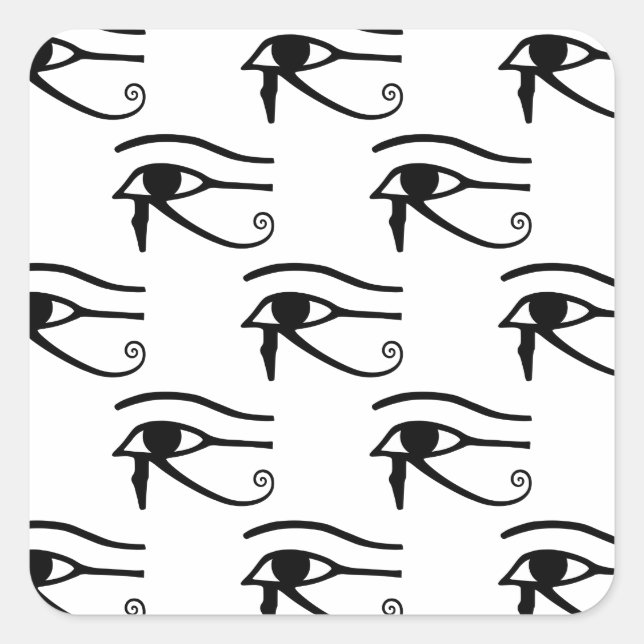 The Eye Of Horus Pattern Square Sticker (Front)