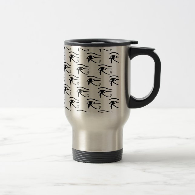 The Eye Of Horus Pattern Travel Mug (Right)