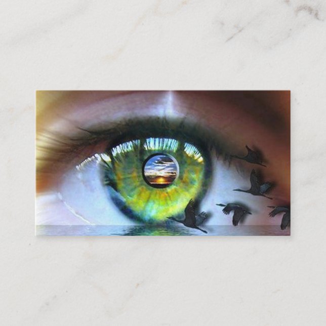 The Eye of the Beholder Soap Dispenser And Toothbr Business Card (Front)