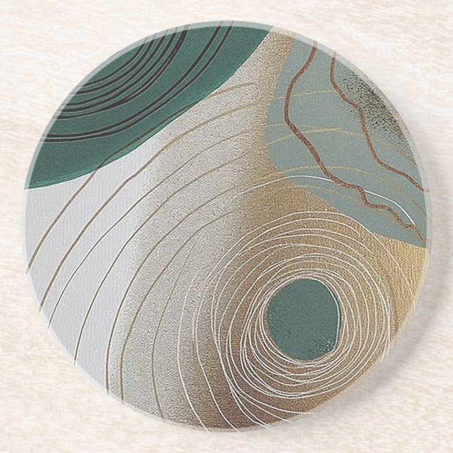 “The Eye of the Earth” Ceramic Coaster (Front)