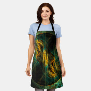 The Eye of the Jungle Abstract Art Apron