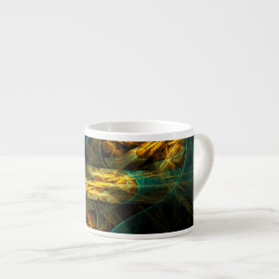 The Eye of the Jungle Abstract Art Espresso Mug